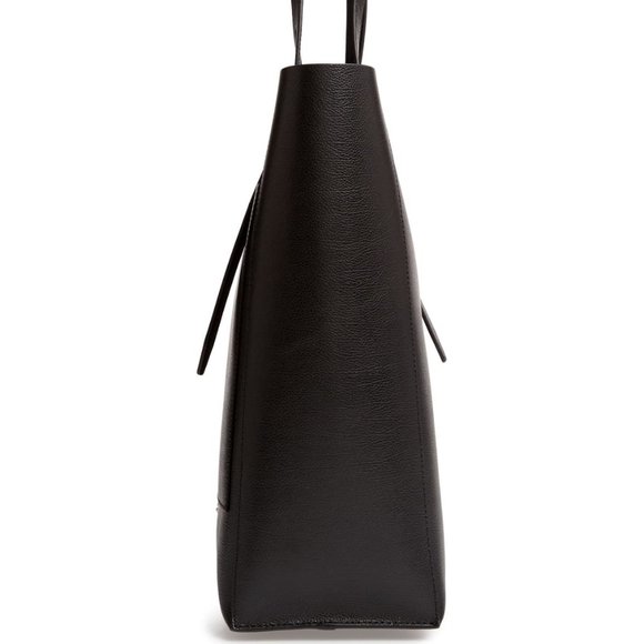 NWT $198 Rebecca Minkoff Stella Leather Black Tote - Picture 4 of 9
